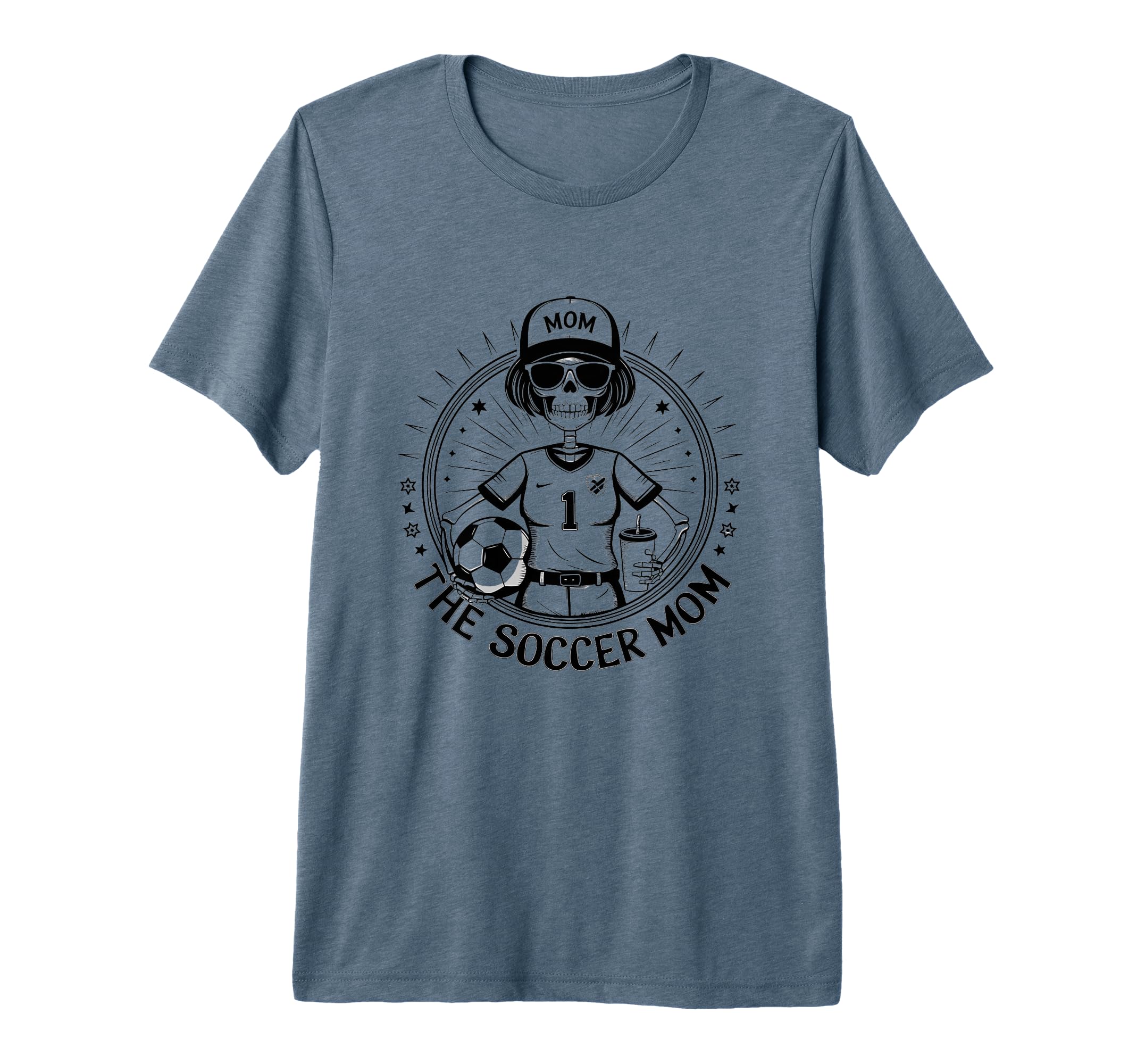 Soccer Mom Skeletton Halloween T-Shirt - Fun Novelty Design for Adults - T-Shirt, Sweatshirt, Hoodie