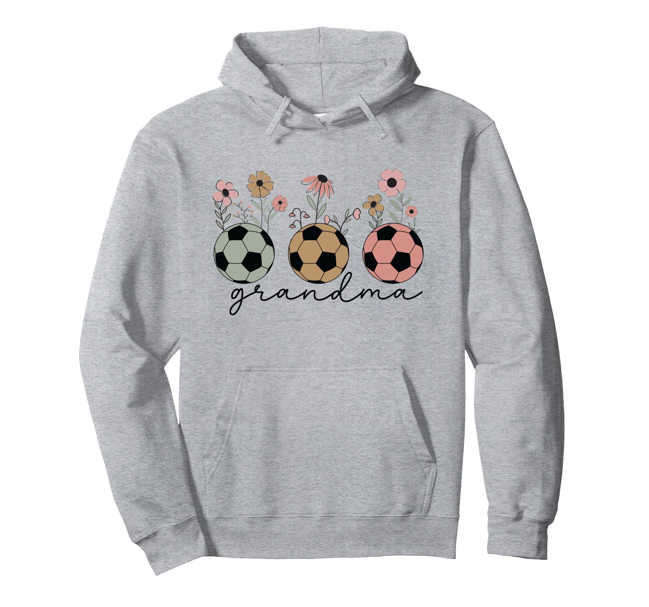 Soccer Grandma Wildflower Floral Spring Hoodie - Fun Novelty Design Unisex - T-Shirt, Sweatshirt, Hoodie