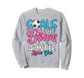 Gender Reveal Goals Or Bows Auntie Sweatshirt - Graphic Print Men Women - T-Shirt, Sweatshirt, Hoodie