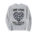 100 Days School Soccer Heart Love Sweatshirt - Custom Art Print Unisex - T-Shirt, Sweatshirt, Hoodie