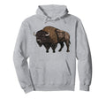 American Bison Silhouette National Hoodie - Aesthetic Graphic Men Women - T-Shirt, Sweatshirt, Hoodie