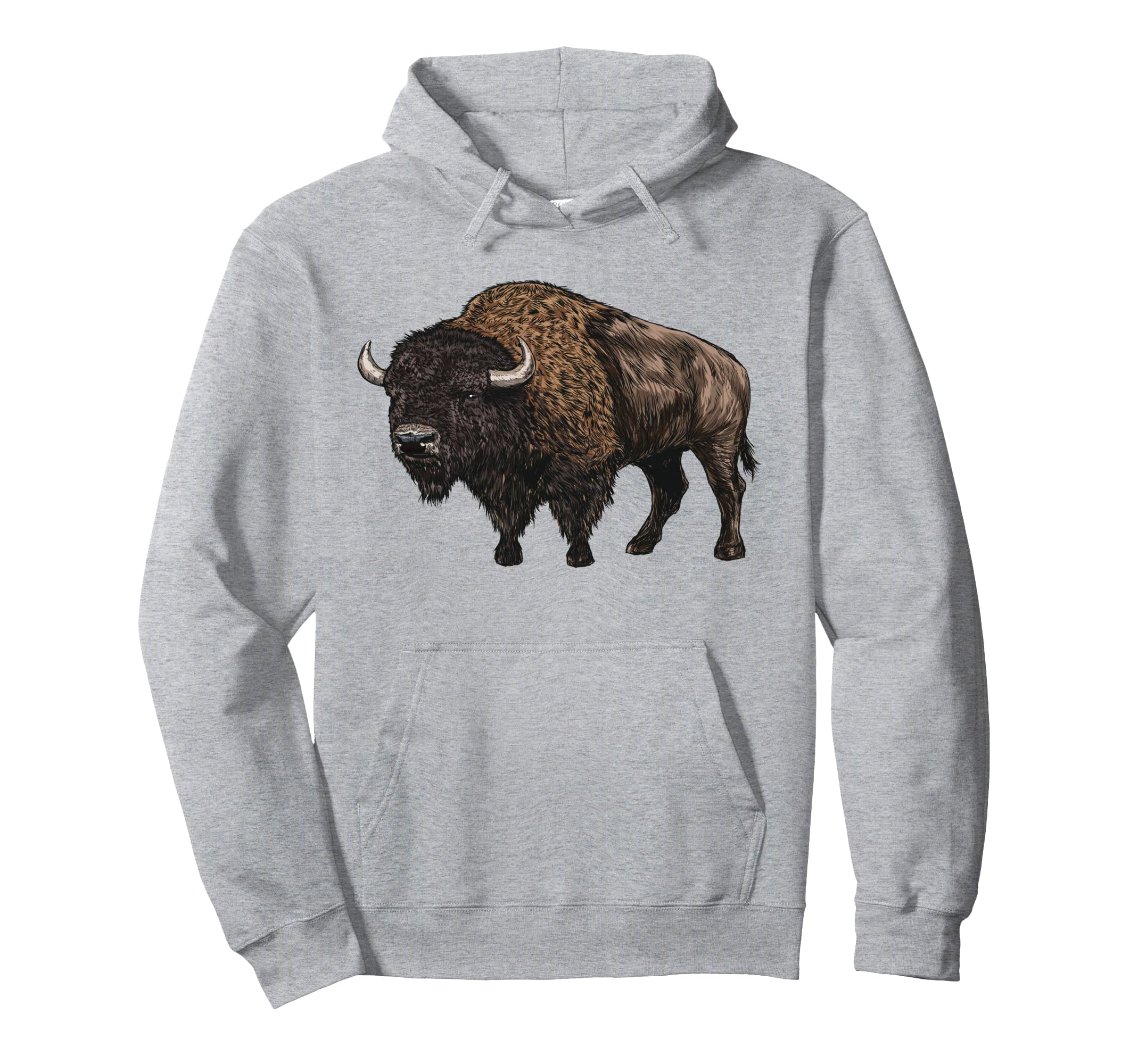 American Bison Silhouette National Hoodie - Aesthetic Graphic Men Women - T-Shirt, Sweatshirt, Hoodie