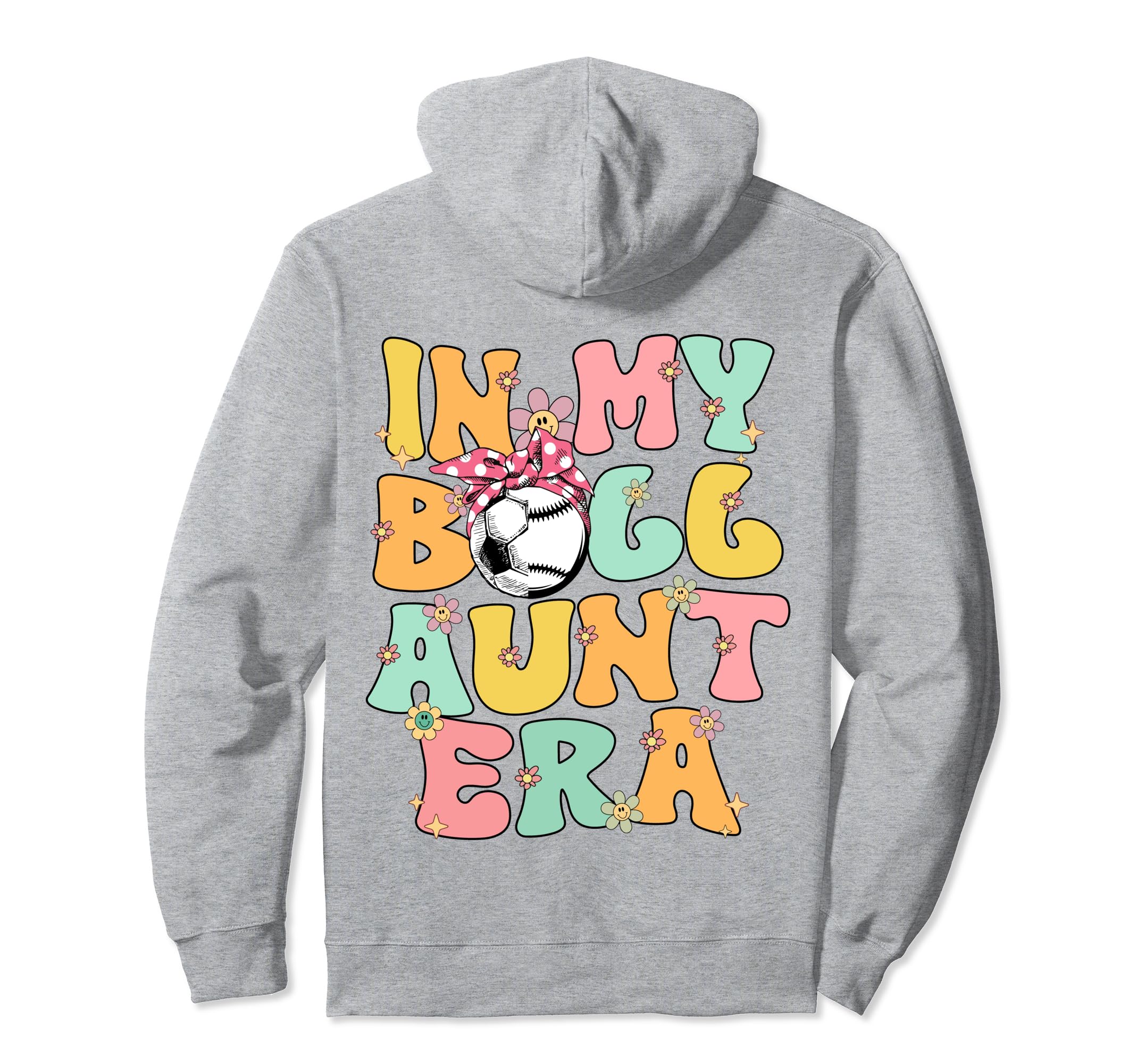 My Ball Aunt Era Groovy Baseball Hoodie - Custom Art Print for Adults - T-Shirt, Sweatshirt, Hoodie