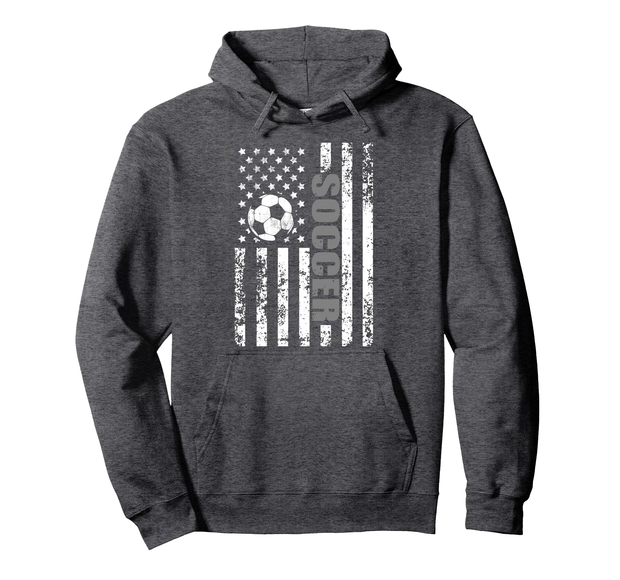 Us American Flag Soccer Patriotic Soccer Hoodie - Graphic Print for Adults - T-Shirt, Sweatshirt, Hoodie