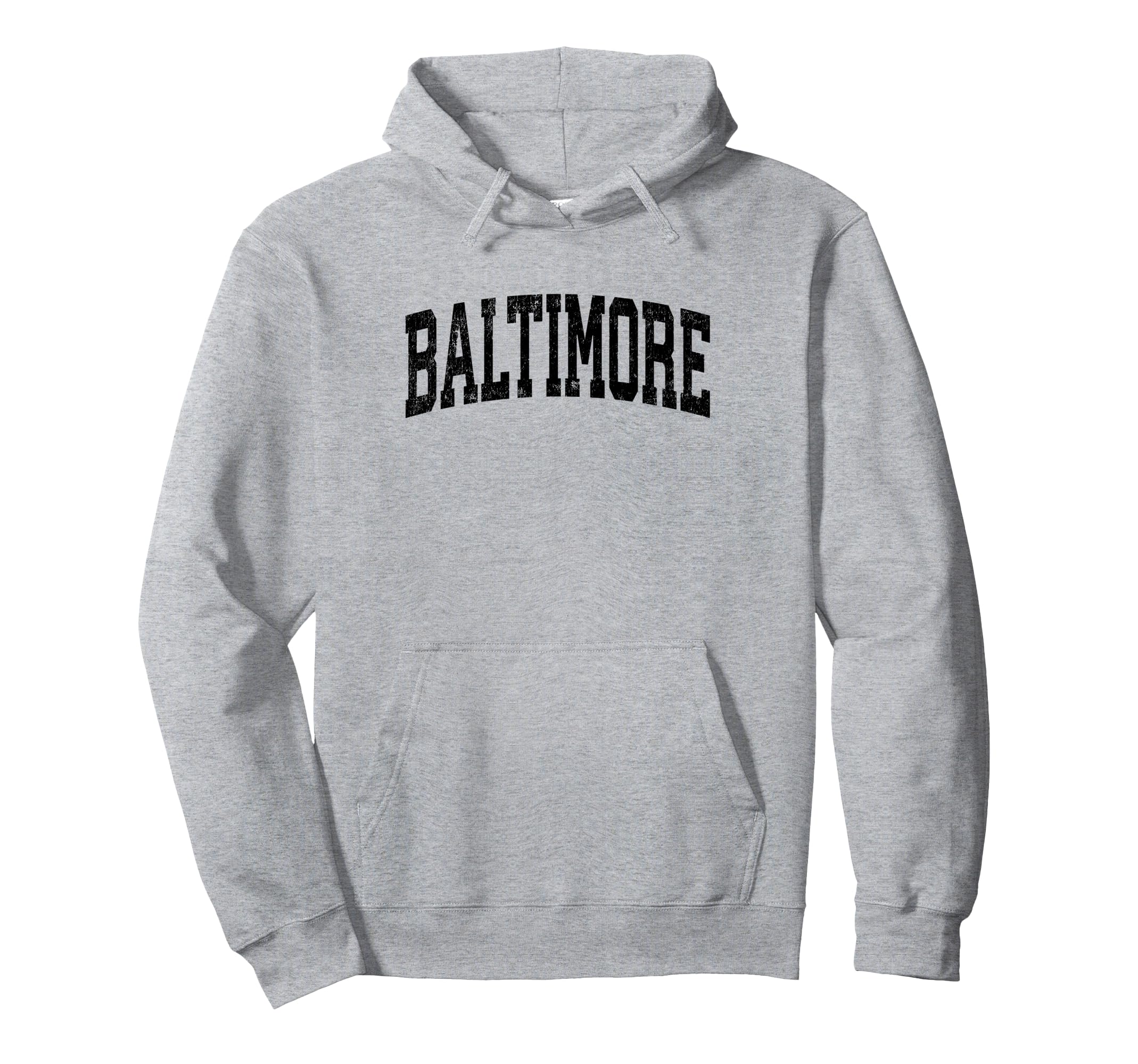 Baltimore Maryland Md Athletic Sports Hoodie - Custom Art Print Unisex - T-Shirt, Sweatshirt, Hoodie