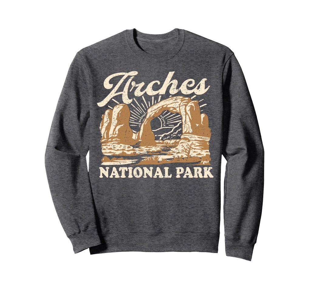 Arches National Park Distressed Sweatshirt - Novelty Apparel Men Women - T-Shirt, Sweatshirt, Hoodie