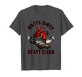 Boots Dirty Heart Clean Soccer T-Shirt - Fun Novelty Design Men Women - T-Shirt, Sweatshirt, Hoodie
