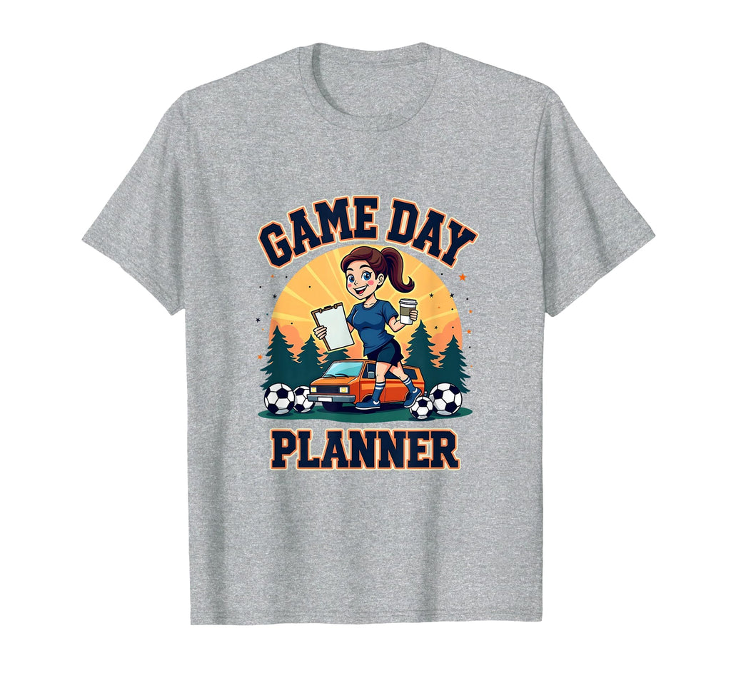 Soccer Mom Game Day Planner T-Shirt - Custom Art Print Men Women - T-Shirt, Sweatshirt, Hoodie