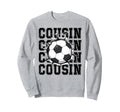 Soccer Cousin Cracked Wall Family Sweatshirt - Novelty Apparel Unisex - T-Shirt, Sweatshirt, Hoodie