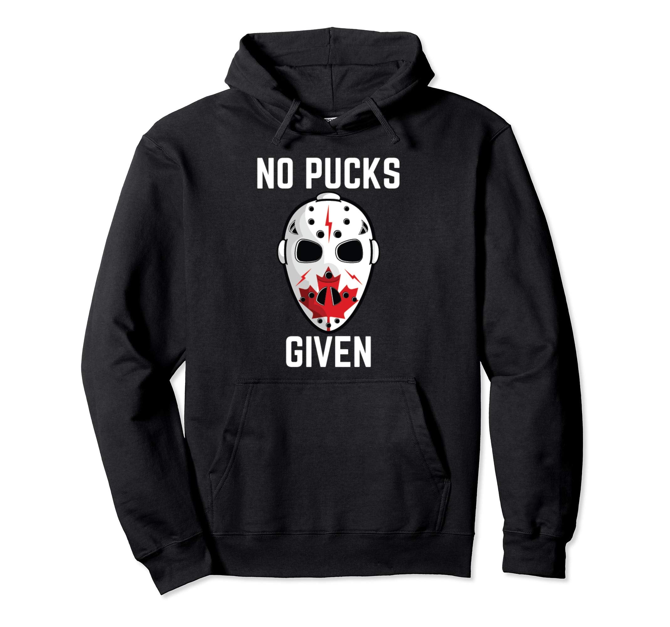 Goalkeeper Hockey Mask Canadian Maple Leaf Hoodie - Novelty Apparel Unisex - T-Shirt, Sweatshirt, Hoodie