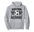 Soccer Nonnie Hearts Nonnie Soccer Hoodie - Aesthetic Graphic Unisex - T-Shirt, Sweatshirt, Hoodie
