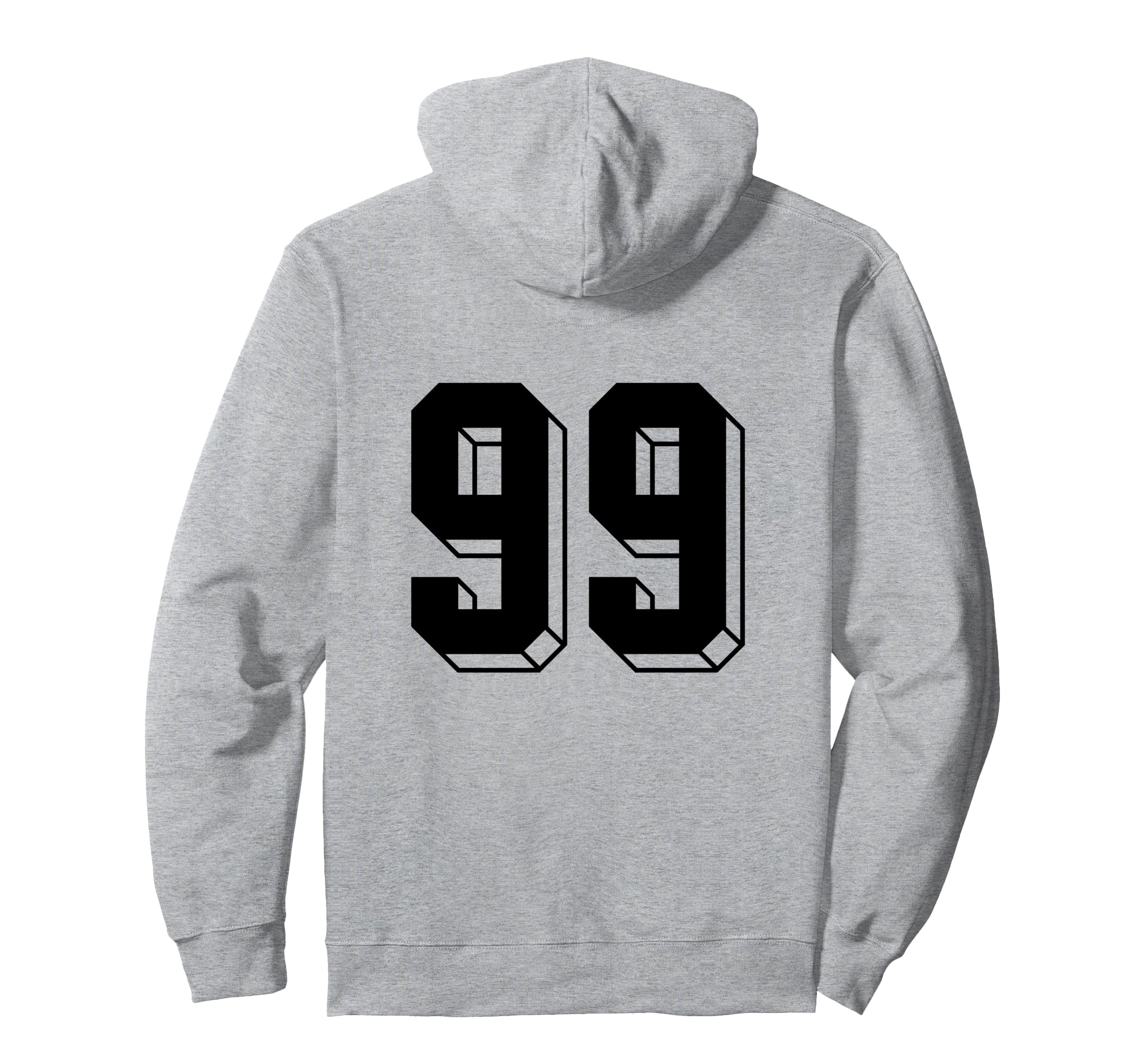 Number 99 Backside 80S 90S Team Hoodie - Streetwear Style for Adults - T-Shirt, Sweatshirt, Hoodie
