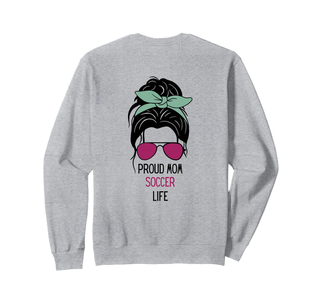 Soccer Mom Outfit Soccer And Gift Sweatshirt - Aesthetic Graphic Unisex - T-Shirt, Sweatshirt, Hoodie