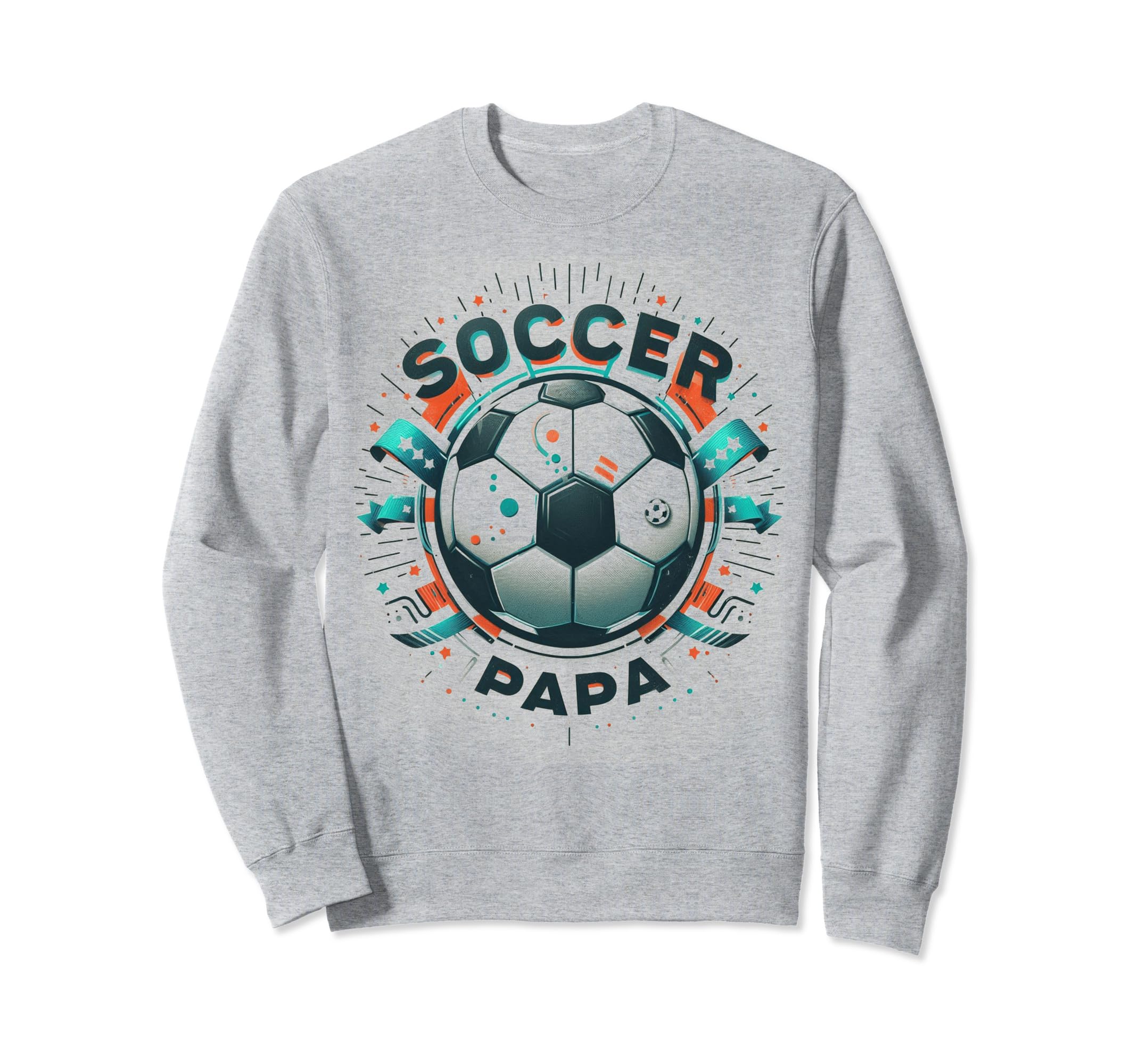 Soccer Papa Family Matching Dad Sweatshirt - Novelty Apparel Unisex - T-Shirt, Sweatshirt, Hoodie