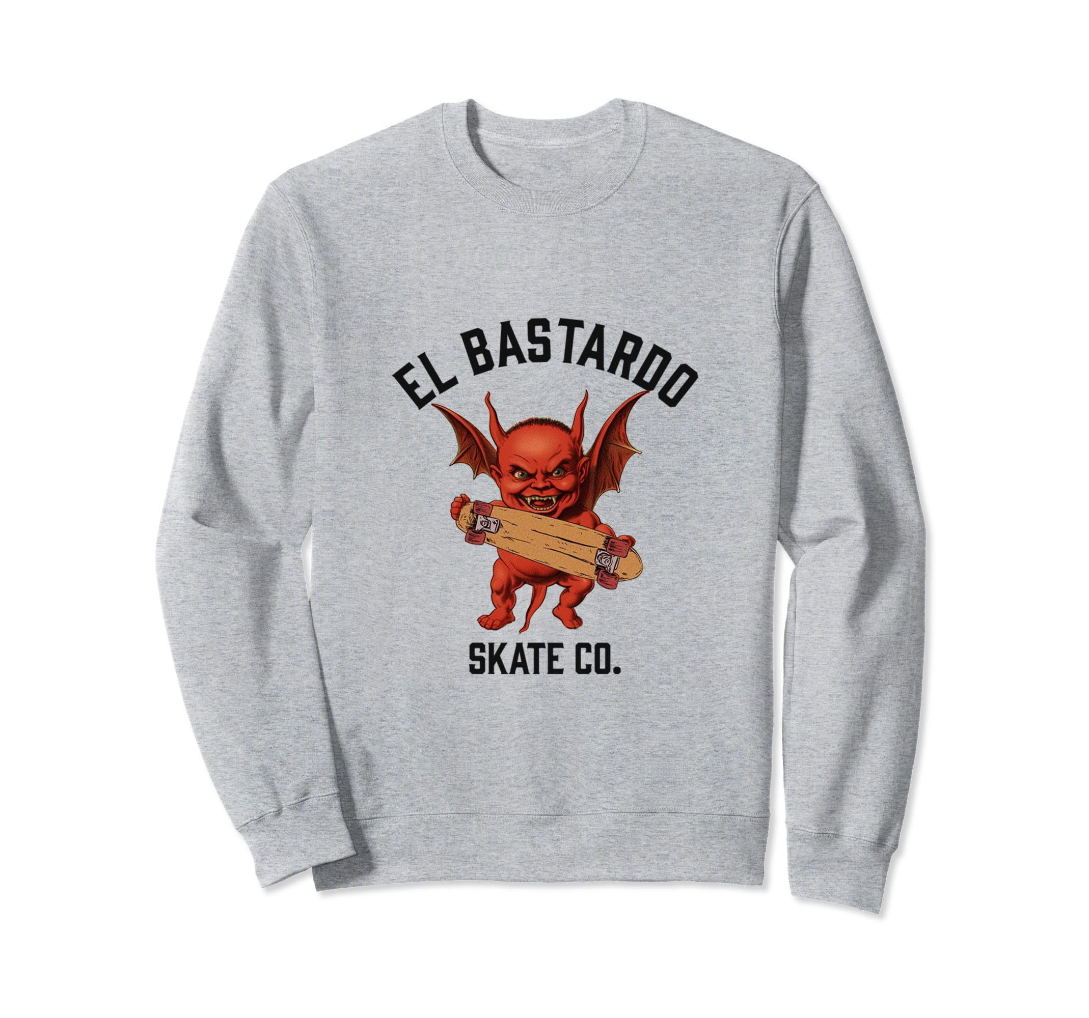 El Bastardo Devil Skate Co Roller Sweatshirt - Unique Graphic for Adults - T-Shirt, Sweatshirt, Hoodie