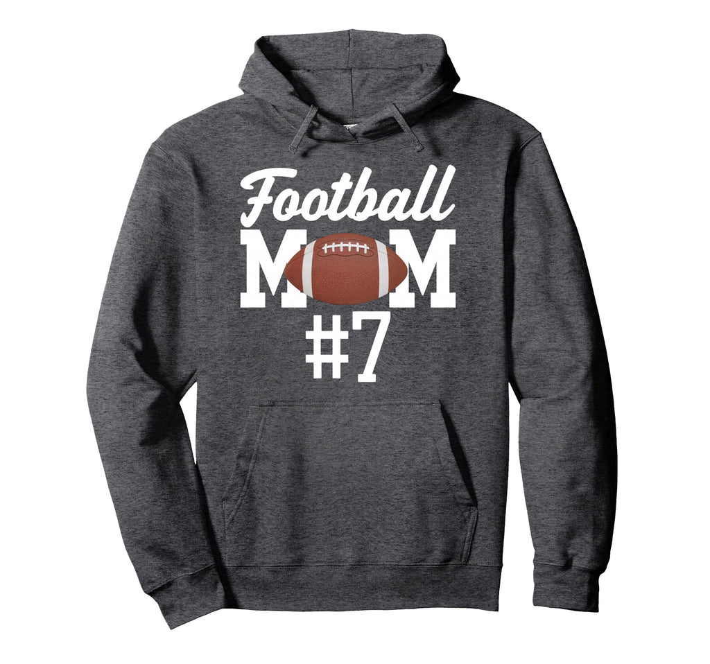 Football Mom 7 Funny Mother Touchdown Hoodie - Trendy Graphic for Adults - T-Shirt, Sweatshirt, Hoodie