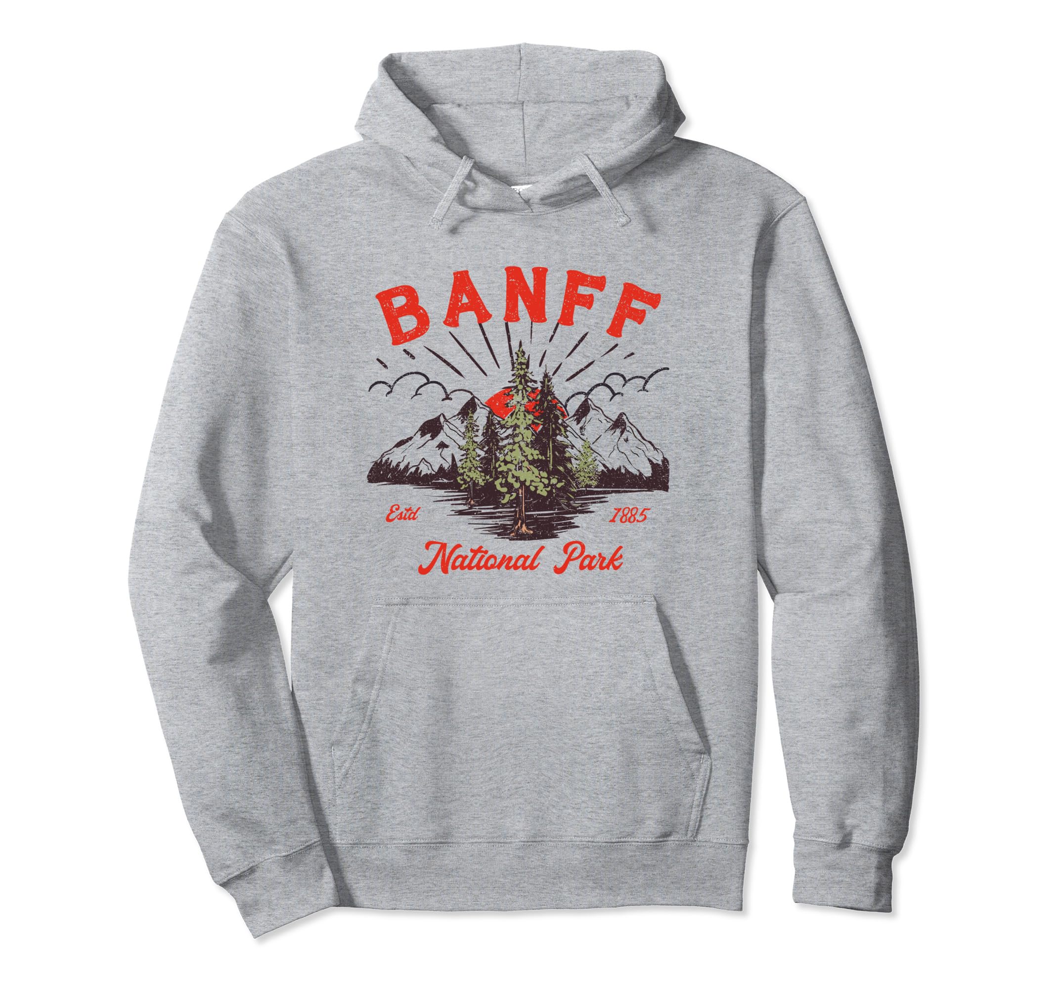 Banff Canadian National Park Souvenir Hoodie - Streetwear Style Men Women - T-Shirt, Sweatshirt, Hoodie