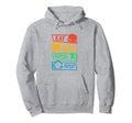 Eat Sleep Futsal Repeat Indoor Soccer Hoodie - Graphic Print for Adults - T-Shirt, Sweatshirt, Hoodie