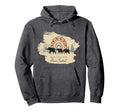 Mama Elephant Two Calve And Rainbow Hoodie - Custom Art Print Men Women - T-Shirt, Sweatshirt, Hoodie