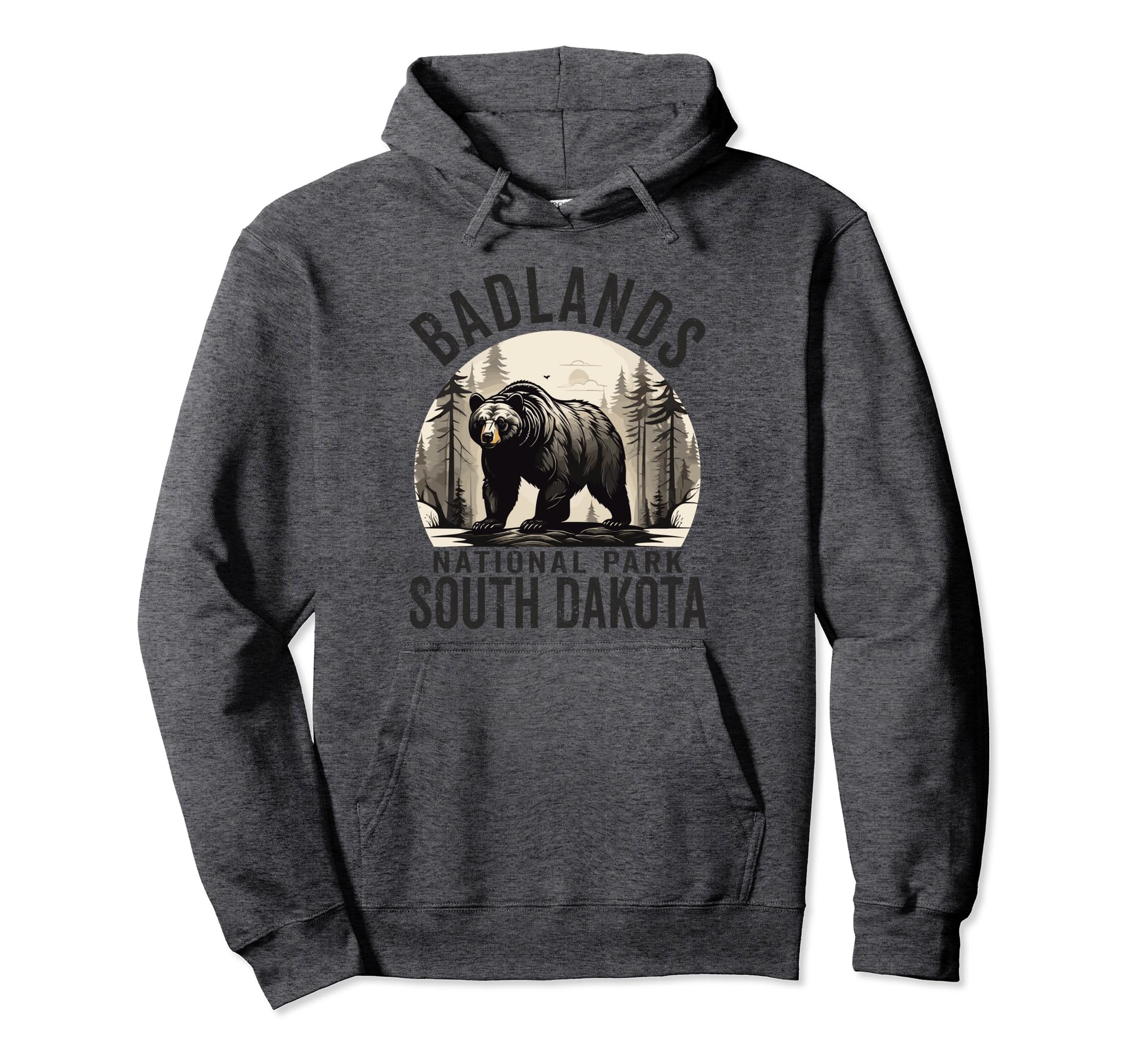 Badlands National Park South Dakota Hoodie - Minimalist Print for Adults - T-Shirt, Sweatshirt, Hoodie