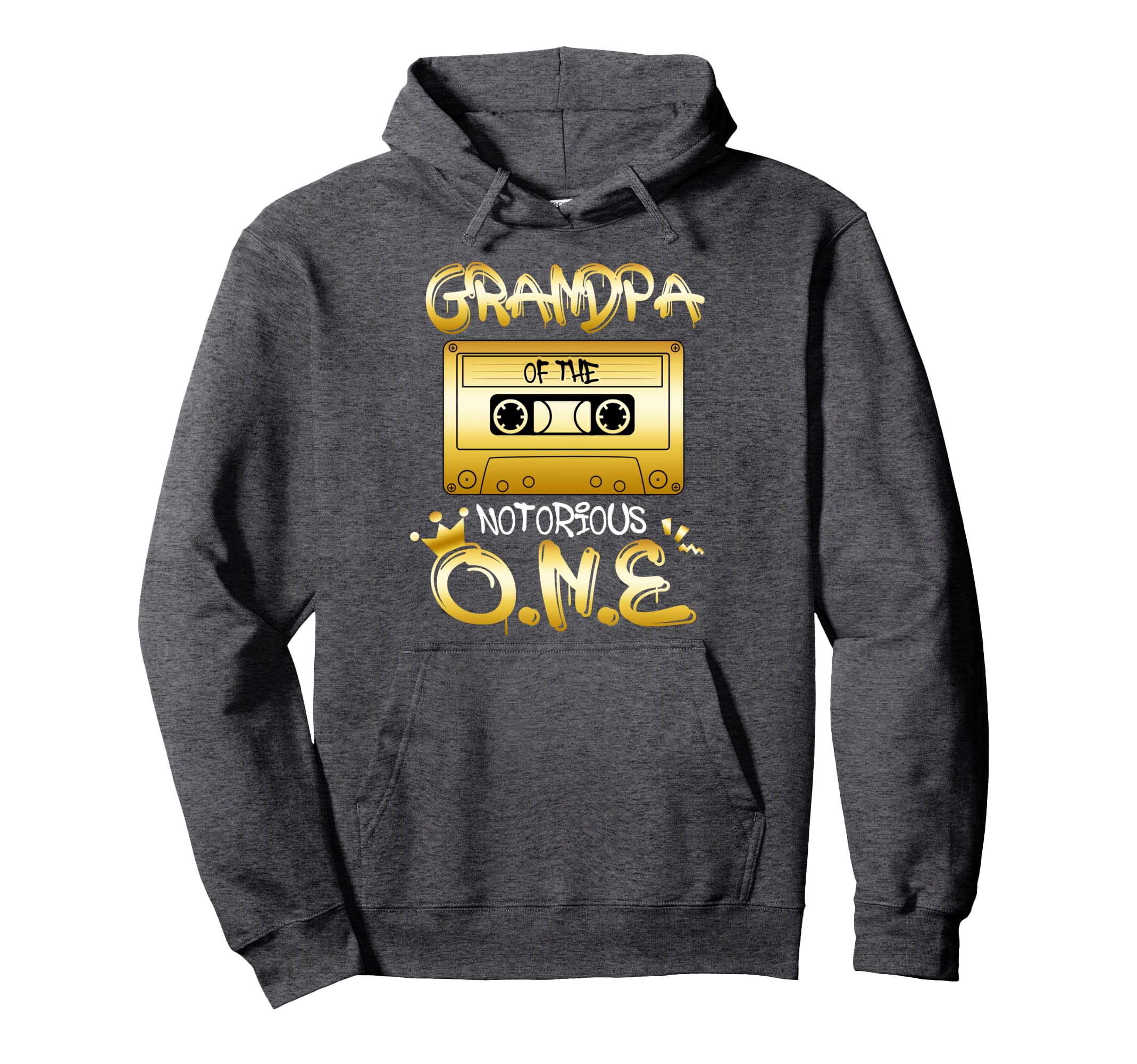 Grandpa Notorious One Bday Old School Hoodie - Unique Graphic Men Women - T-Shirt, Sweatshirt, Hoodie