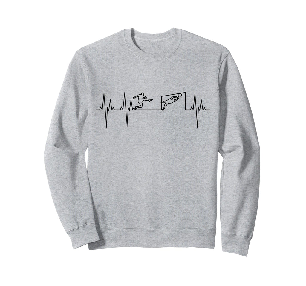 Soccer Heartbeat Soccer Football Sweatshirt - Minimalist Print for Adults - T-Shirt, Sweatshirt, Hoodie