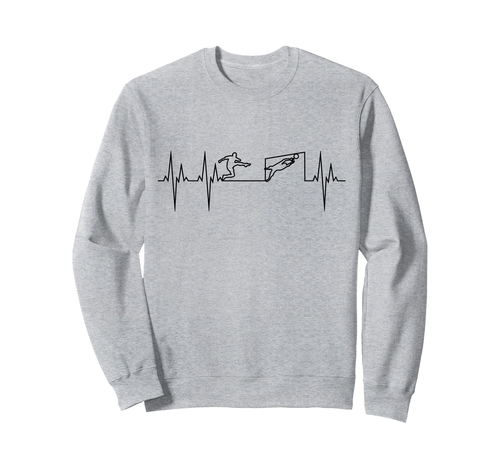 Soccer Heartbeat Soccer Football Sweatshirt - Minimalist Print for Adults - T-Shirt, Sweatshirt, Hoodie