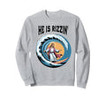 He Is Rizzin Easter Jesus Surfing Sweatshirt - Trendy Graphic Men Women - T-Shirt, Sweatshirt, Hoodie