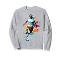 Colorful Soccer Player Womens Soccer Sweatshirt - Novelty Apparel Unisex - T-Shirt, Sweatshirt, Hoodie