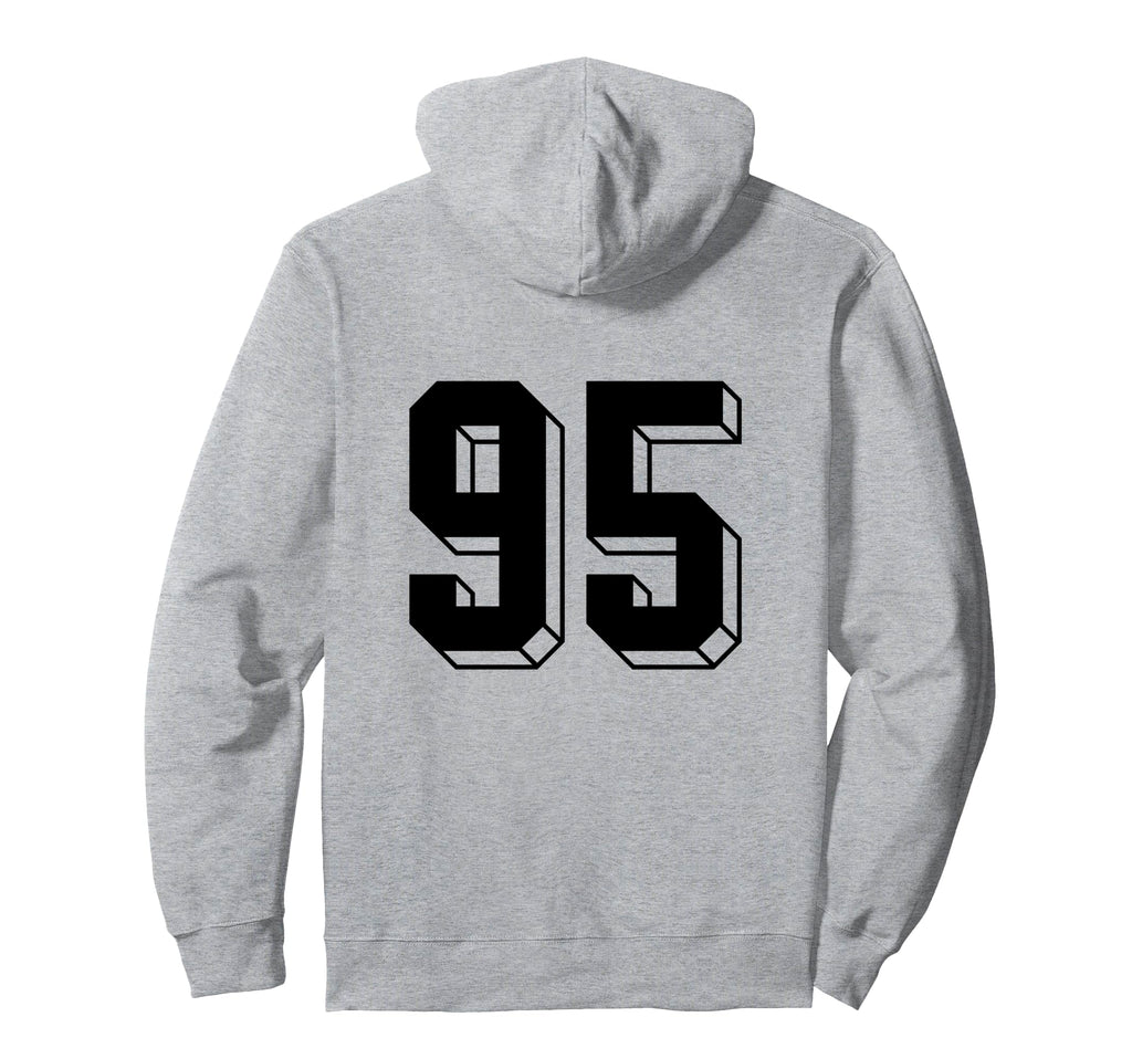 Number 95 Backside 80S 90S Team Hoodie - Streetwear Style for Adults - T-Shirt, Sweatshirt, Hoodie