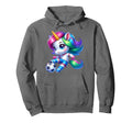 Footballer Unicorn Fans Soccer Team Hoodie - Aesthetic Graphic for Adults - T-Shirt, Sweatshirt, Hoodie