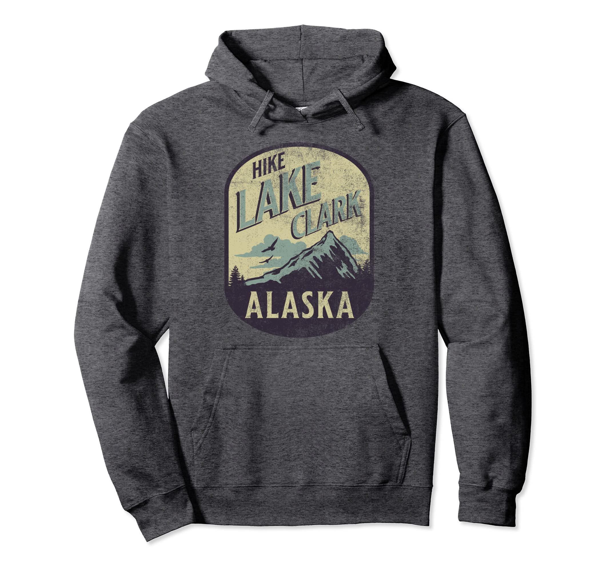 Lake Clark Alaska Nature Hike Mountain Hoodie - Unique Graphic Unisex - T-Shirt, Sweatshirt, Hoodie