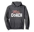 Mrs Soccer Coach Coaches Wives Hoodie - Unique Graphic Unisex - T-Shirt, Sweatshirt, Hoodie