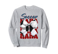 Soccer Nana Bow Soccer Mom Sweatshirt - Fun Novelty Design for Adults - T-Shirt, Sweatshirt, Hoodie