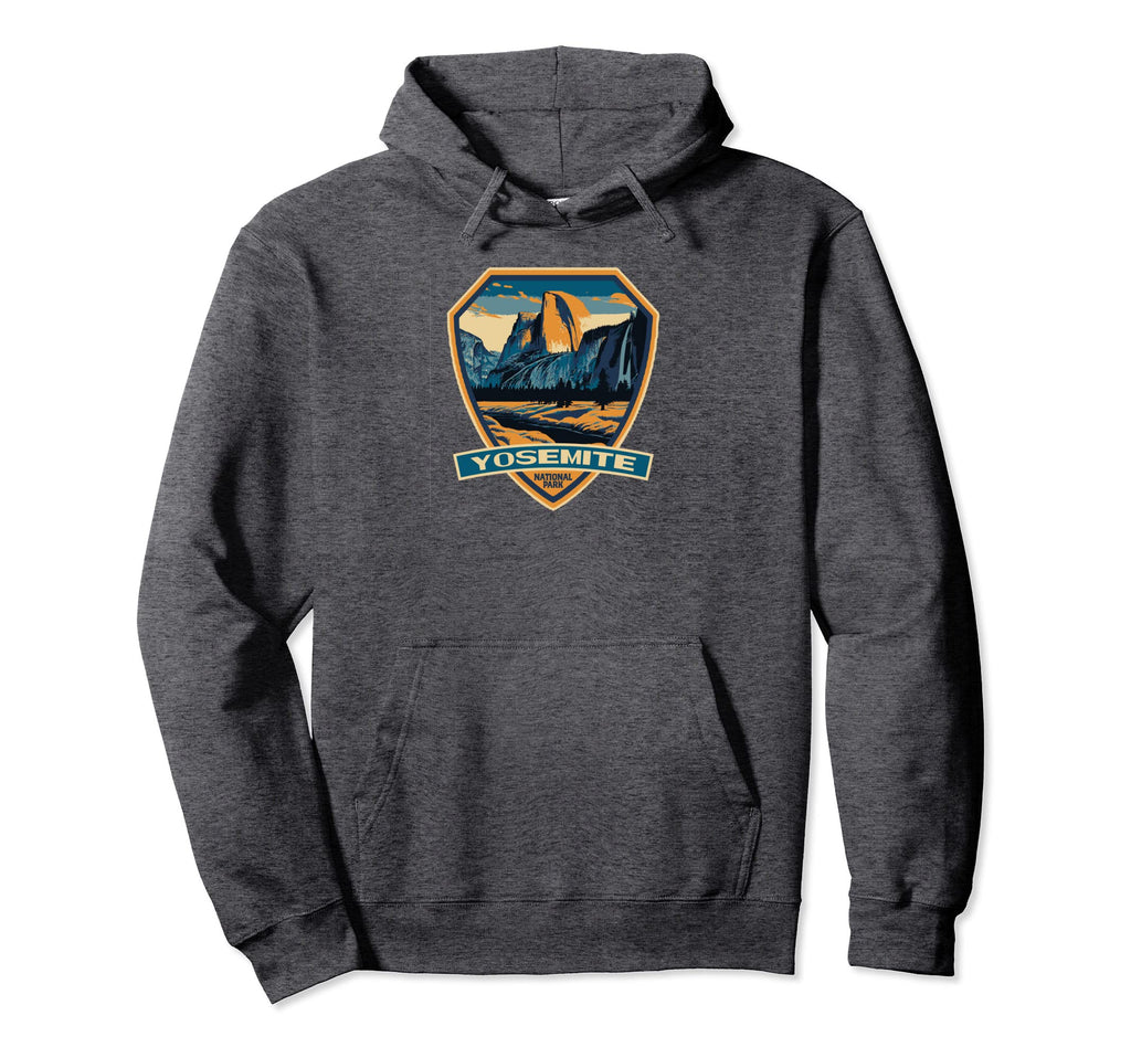 Yosemite National Park Wpa Badge Hoodie - Streetwear Style Unisex - T-Shirt, Sweatshirt, Hoodie