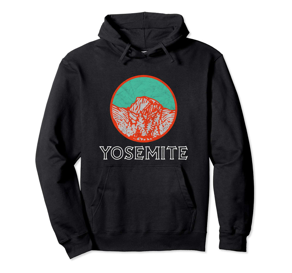 Yosemite National Park Eighties Badge Hoodie - Fun Novelty Design Unisex - T-Shirt, Sweatshirt, Hoodie