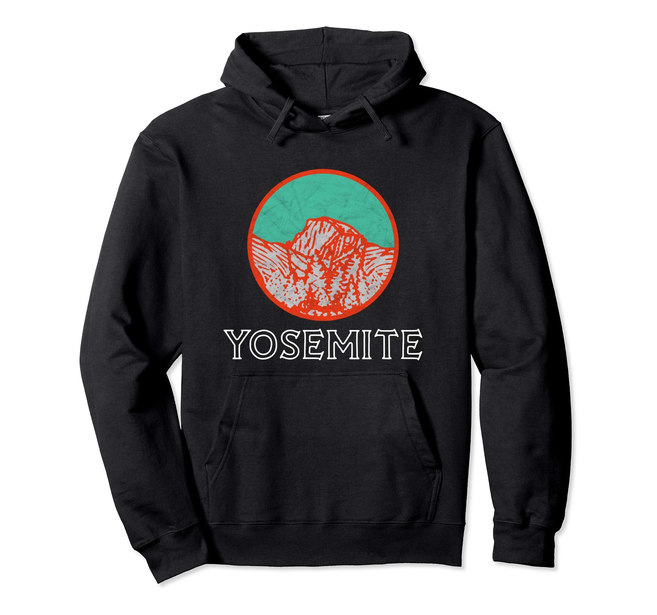 Yosemite National Park Eighties Badge Hoodie - Fun Novelty Design Unisex - T-Shirt, Sweatshirt, Hoodie