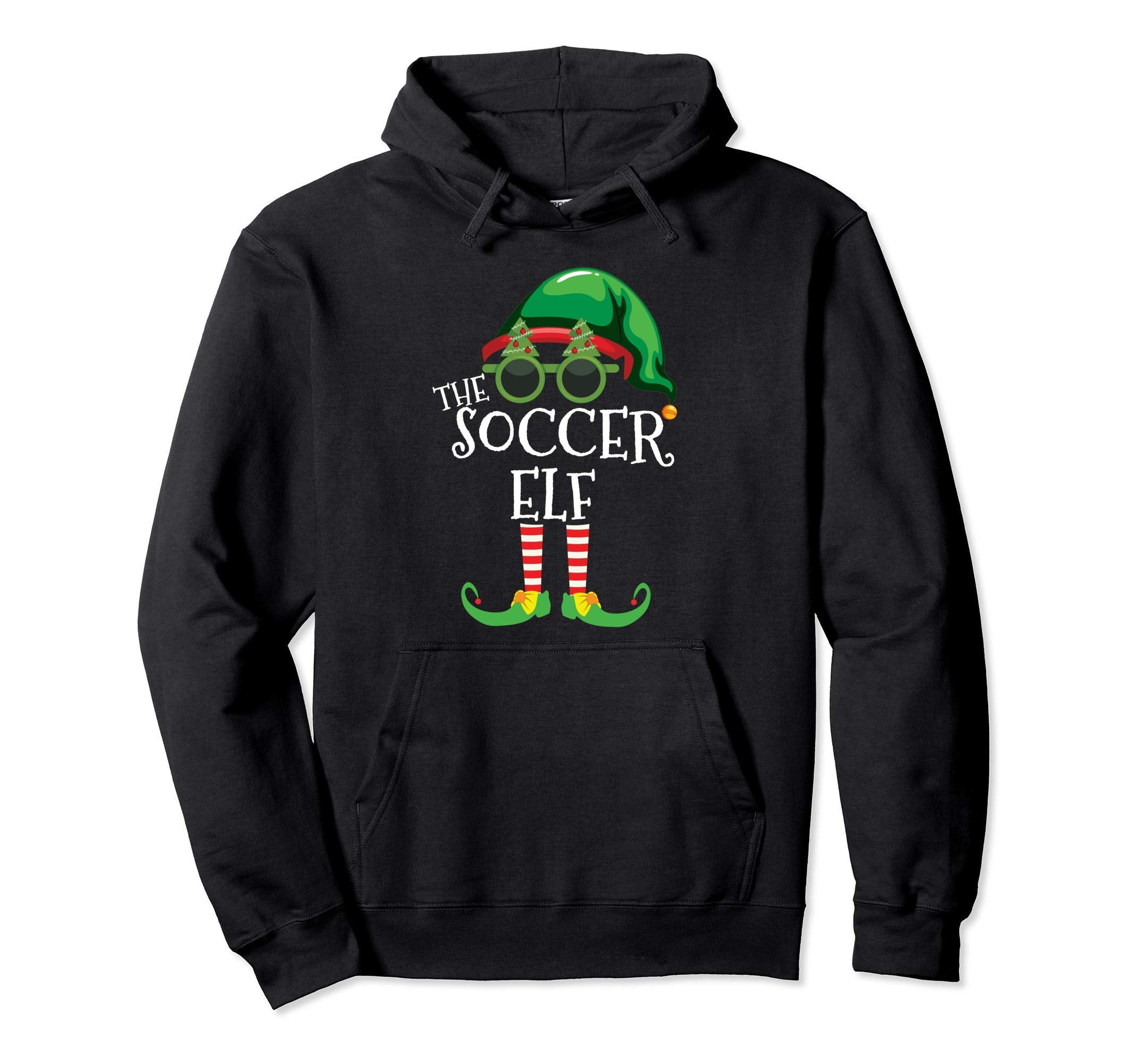 Soccer Elf Matching Group Party Pjs Family Hoodie - Trendy Graphic Unisex - T-Shirt, Sweatshirt, Hoodie
