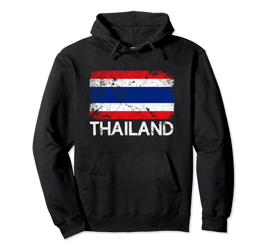 Thai Flag Made Thailand Gift Hoodie - Aesthetic Graphic Unisex - T-Shirt, Sweatshirt, Hoodie