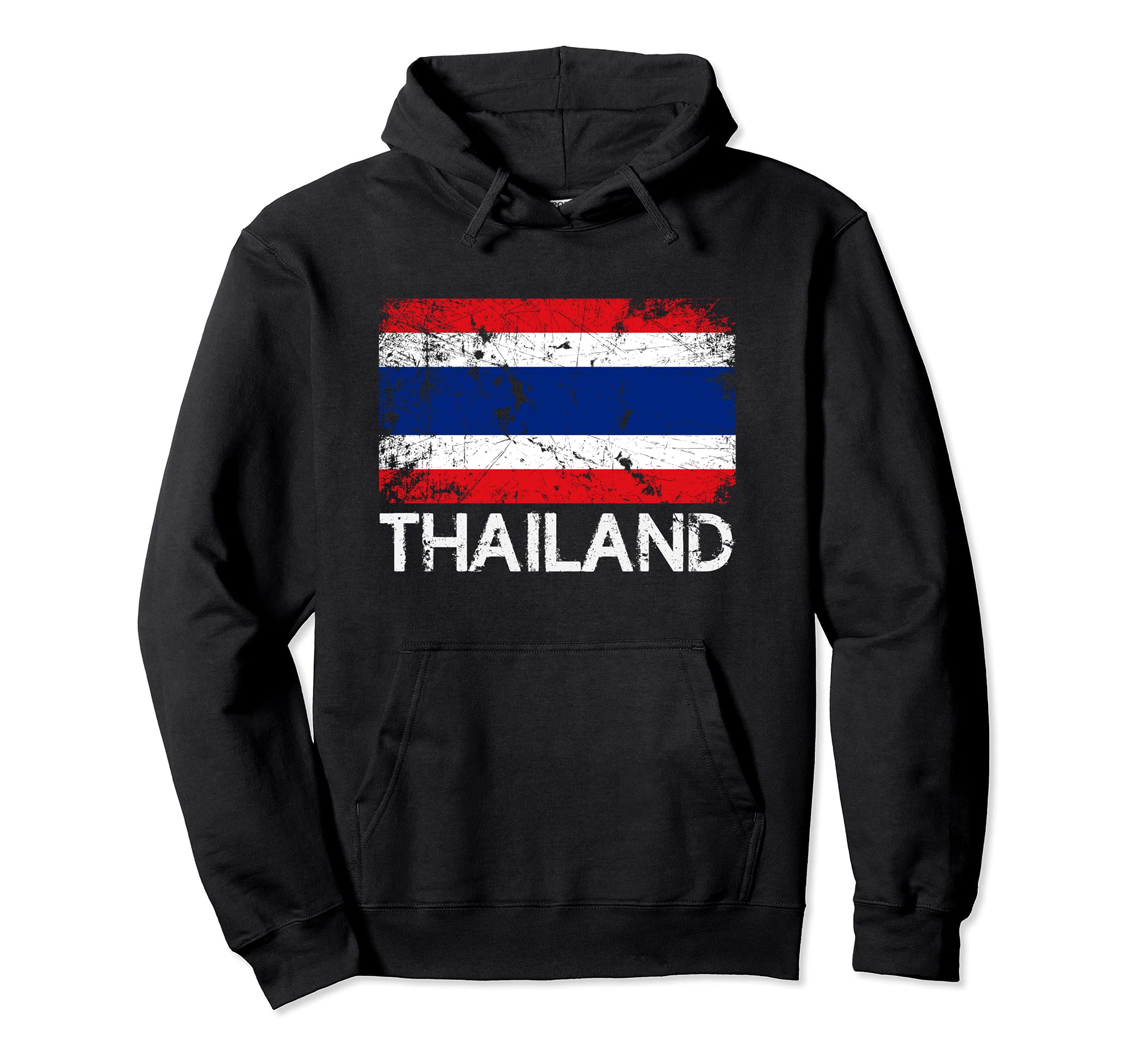 Thai Flag Made Thailand Gift Hoodie - Minimalist Print Men Women - T-Shirt, Sweatshirt, Hoodie