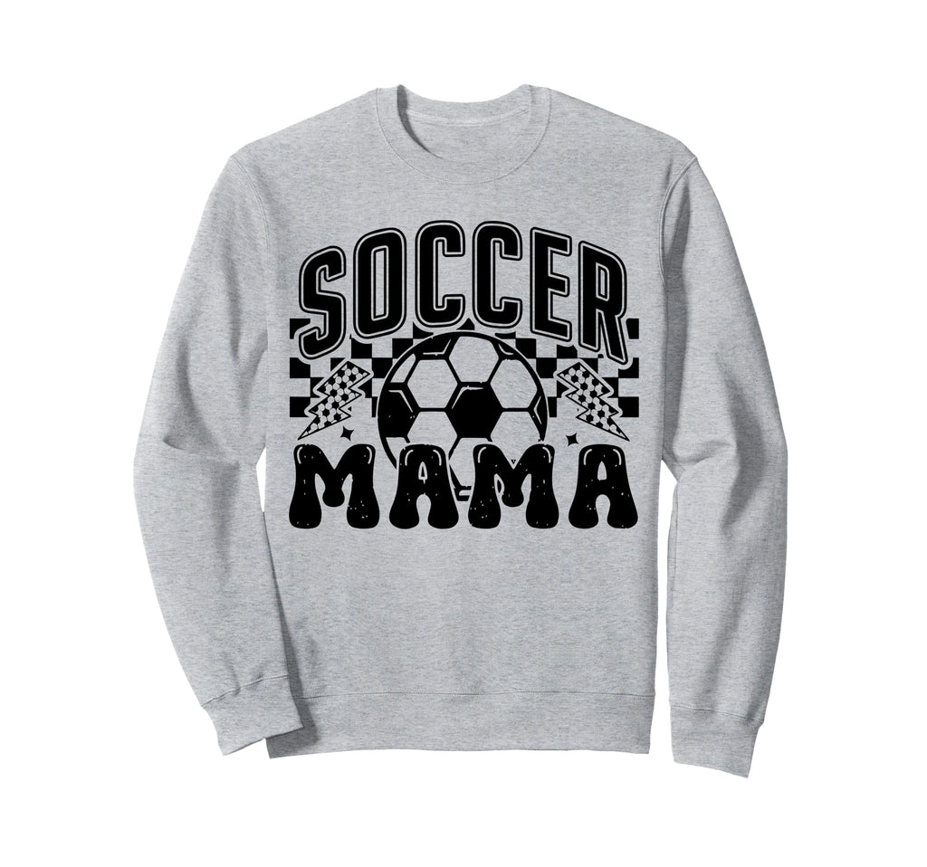 Soccer Mama Checkered Soccer Mom Sweatshirt - Casual Everyday Wear Unisex - T-Shirt, Sweatshirt, Hoodie