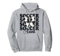 Womens Coquette Bow Ribbon Soccer Hoodie - Casual Everyday Wear for Adults - T-Shirt, Sweatshirt, Hoodie