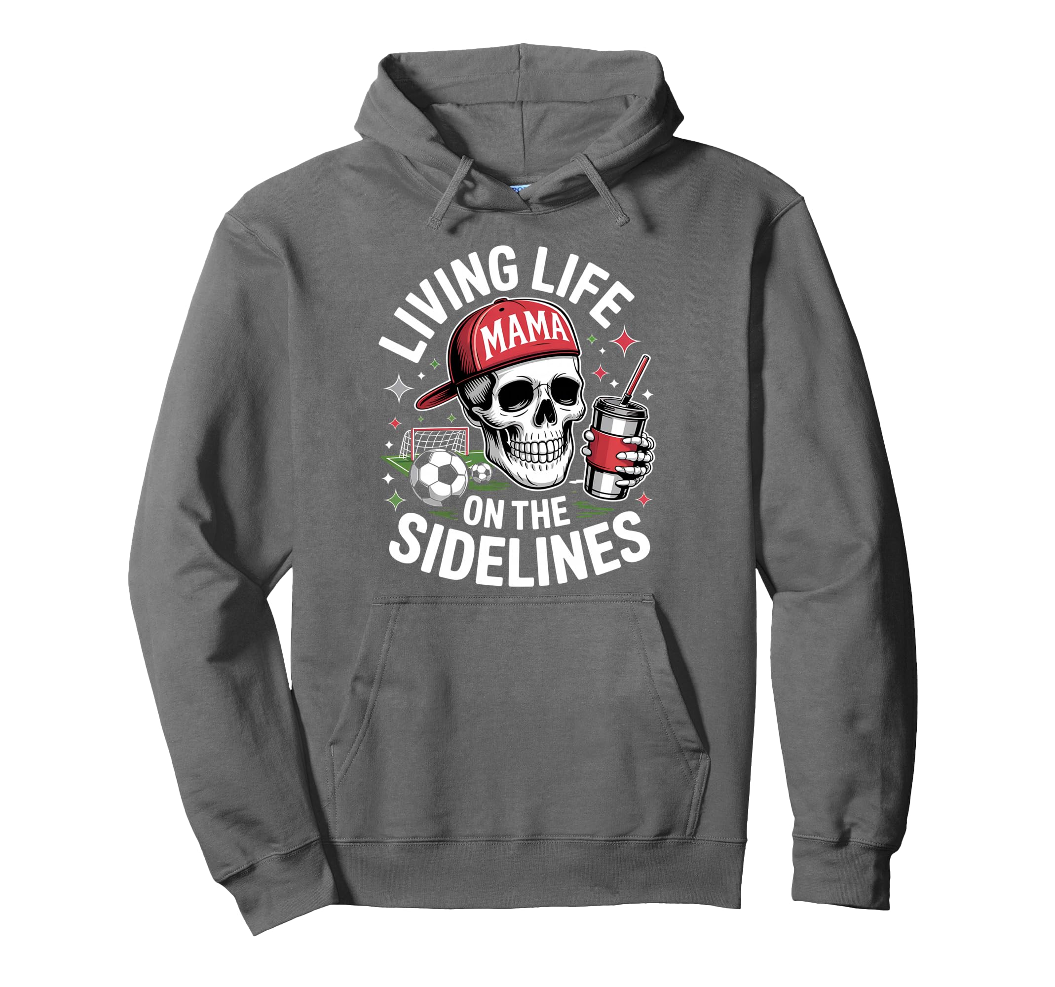 Soccer Mama Living Life Sidelines Hoodie - Unique Graphic Men Women - T-Shirt, Sweatshirt, Hoodie