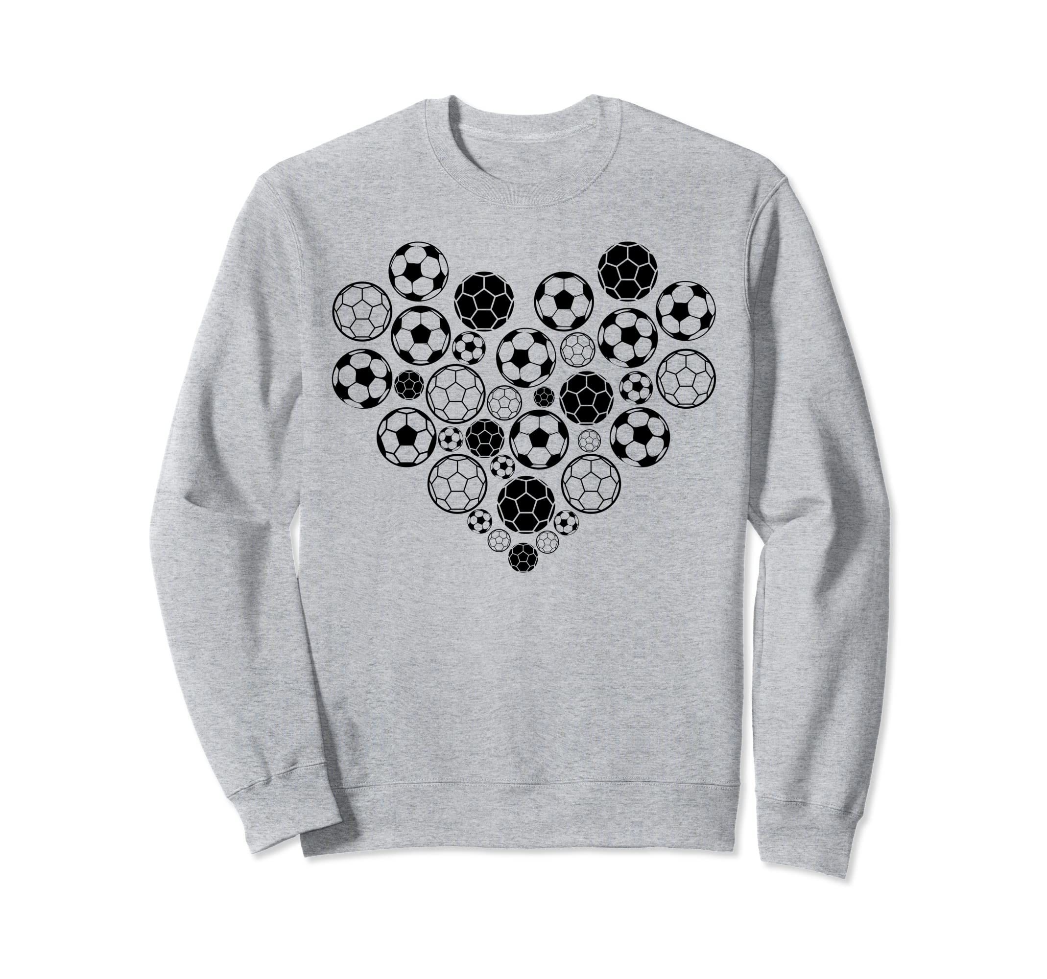 Soccer Heart Soccer Player Sweatshirt - Aesthetic Graphic for Adults - T-Shirt, Sweatshirt, Hoodie