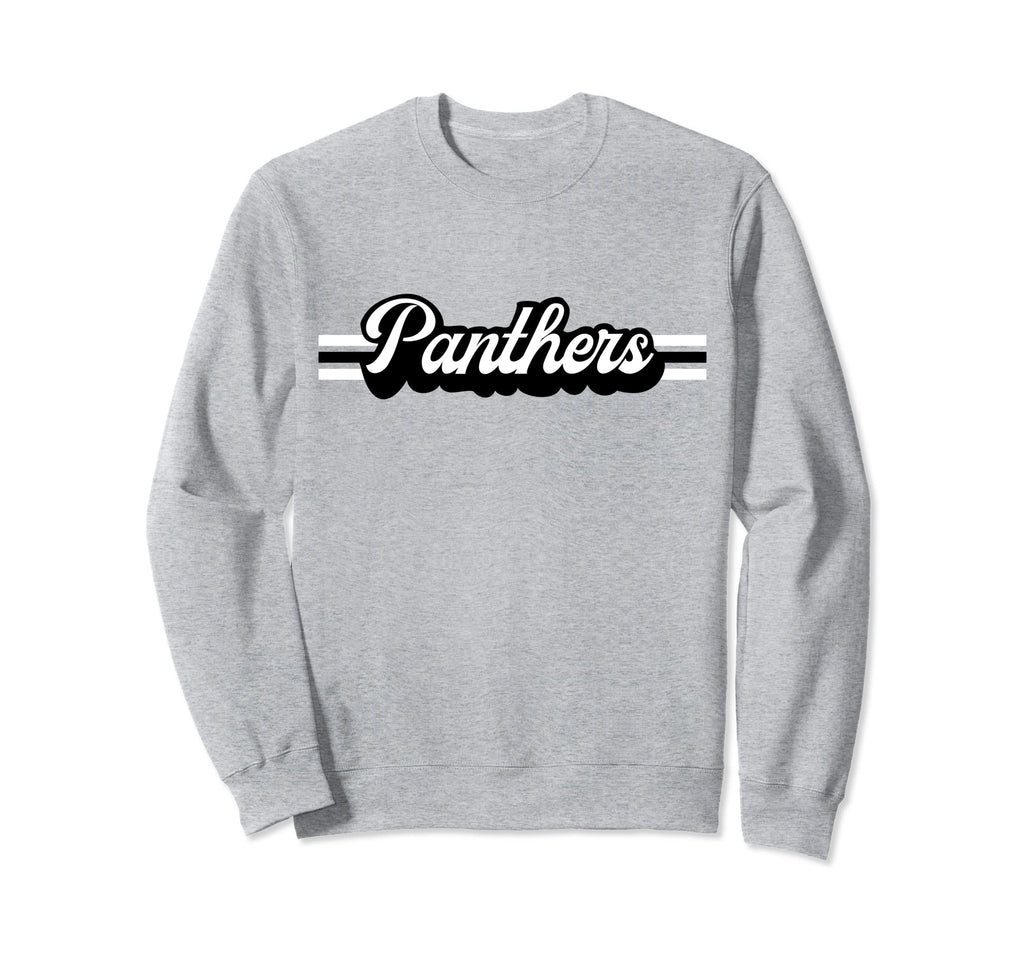 Panthers Mascot School Spirit Sweatshirt - Unique Graphic for Adults - T-Shirt, Sweatshirt, Hoodie