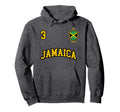 Jamaica Number 3 Soccer Team Sports Hoodie - Fun Novelty Design Unisex - T-Shirt, Sweatshirt, Hoodie