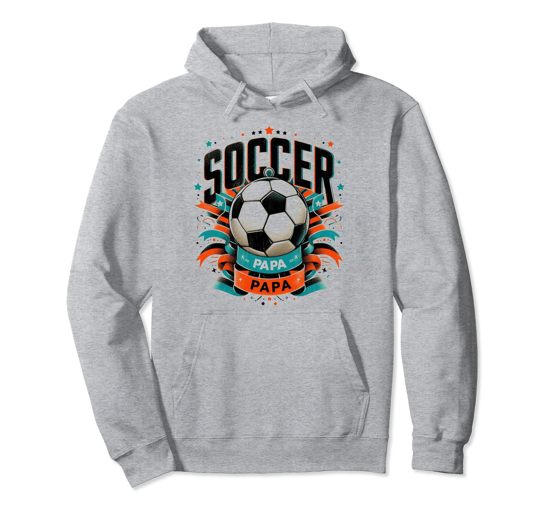 Soccer Papa Family Matching Dad Hoodie - Casual Everyday Wear Unisex - T-Shirt, Sweatshirt, Hoodie