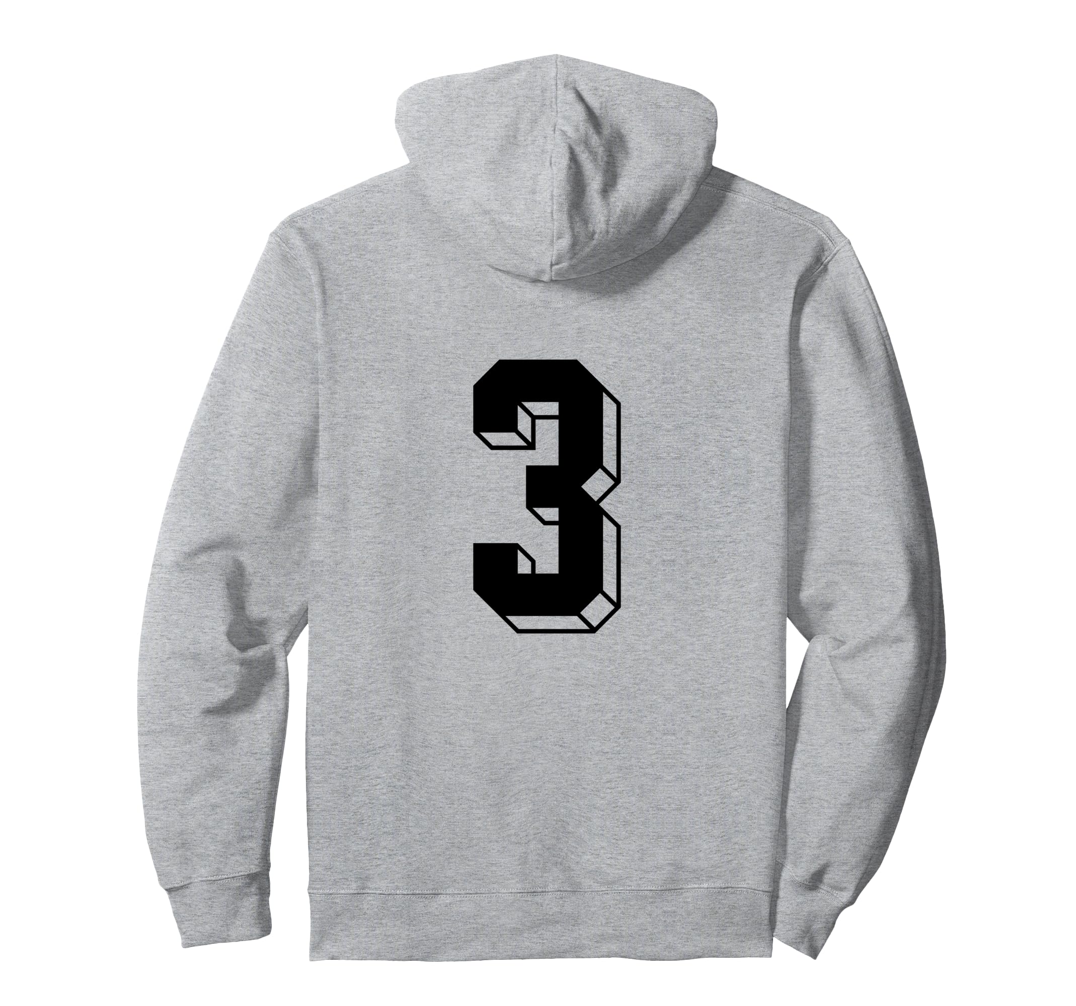 Number 3 Backside 80S 90S Team Jersey Hoodie - Graphic Print Men Women - T-Shirt, Sweatshirt, Hoodie
