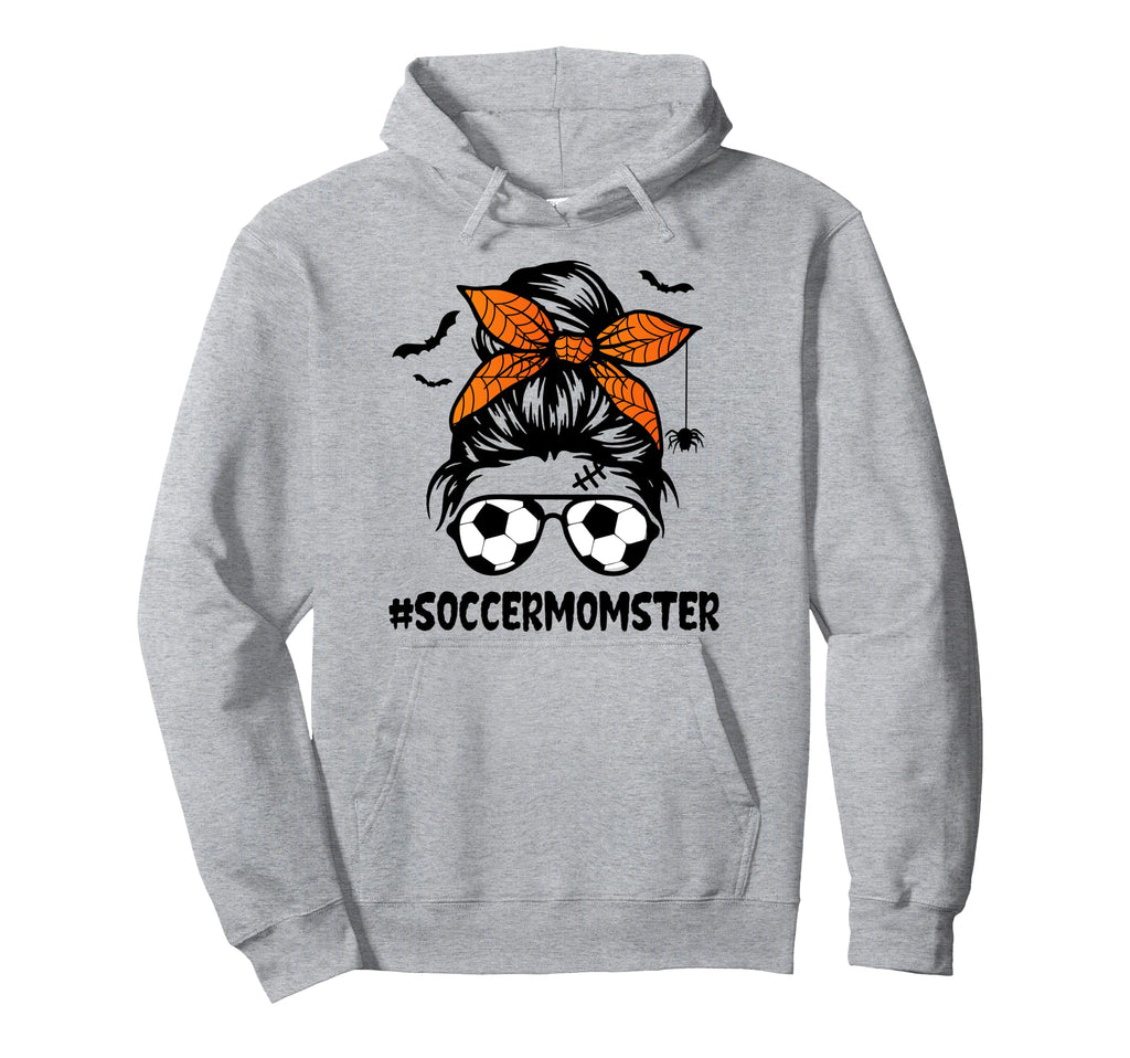 Soccer Momster Halloween Mom Messy Hoodie - Aesthetic Graphic Men Women - T-Shirt, Sweatshirt, Hoodie