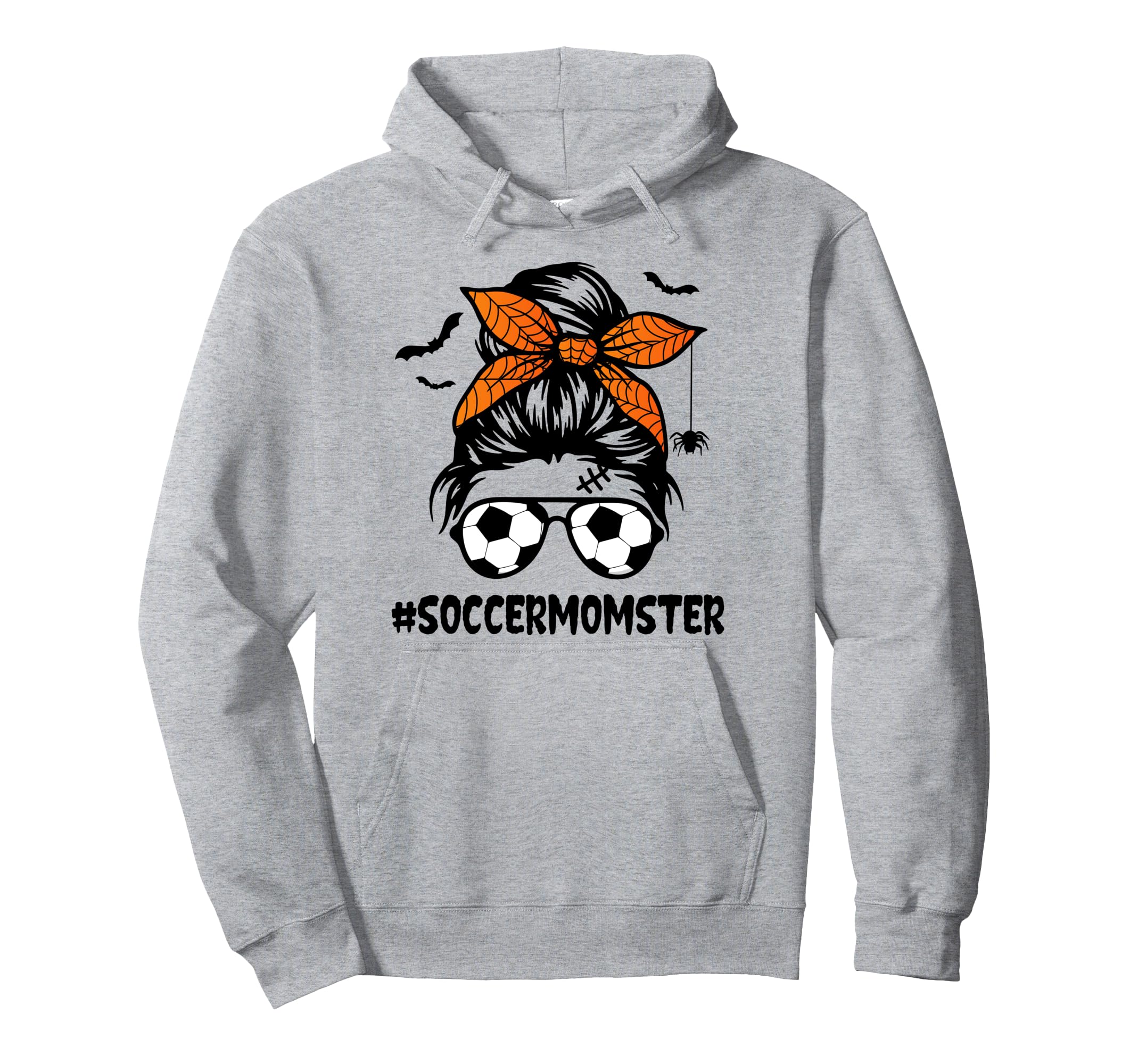 Soccer Momster Halloween Mom Messy Hoodie - Aesthetic Graphic Men Women - T-Shirt, Sweatshirt, Hoodie